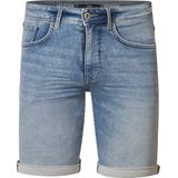 Petrol Industries - Heren Jackson Jogg Denim Short Luau - Blauw