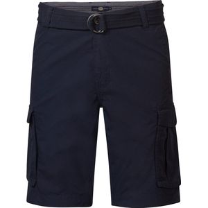 Petrol Industries - Heren Cargo Short met Riem Poplin - Blauw