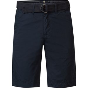 Petrol Industries - Heren Chino Short met Riem Tropicana - Blauw