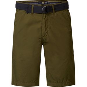 Petrol Industries - Heren Chino Short met Riem Tropicana - Groen