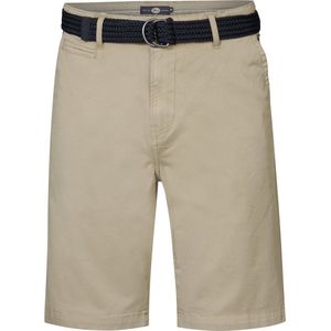 Petrol Industries - Heren Chino Short met Riem Sunlit - Bruin