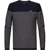 Petrol Industries - Ramble - Gestreepte Trui - Blauw