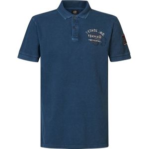 Petrol Industries - POL912 - Poloshirt - Korte Mouwen - Blauw - Katoen