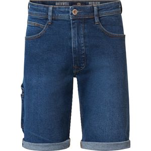 Petrol Industries - Heren Rockwell Carpenter Relaxed Fit Denim Short Haven - Blauw