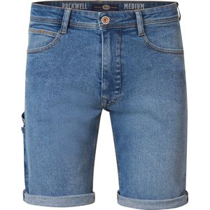 Petrol Industries - Jongens Denim Short Traverse - Blauw