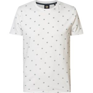Petrol Industries - Heren All-over Print T-shirt Sundown - Wit