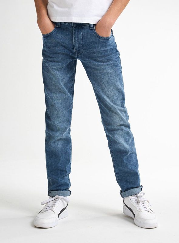 Petrol Industries - Turner Sequim - Tapered Fit Jeans - Blauw - Comfort Stretch 98% Katoen