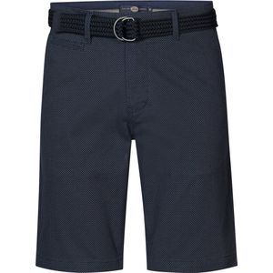 Petrol Industries - Heren Chino Short met Riem Breezeify - Blauw