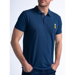 PETROL INDUSTRIES Heren poloshirt met korte mouwen, M-1040-POL947; kleur: petrolblauw, maat: XXXL, Benzine Blauw, 3XL