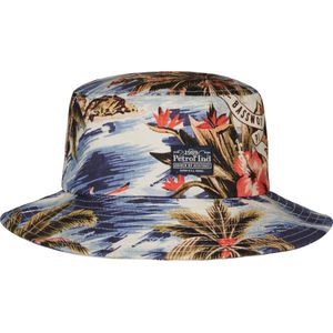 Petrol Industries - Jongens All-over Print Bucket Hat Mellow - Blauw - Maat OS