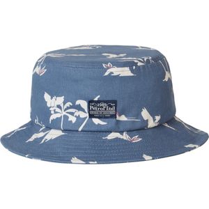 Petrol Industries - Tropische Bucket Hat Saltair - Zwart - OS - Petten