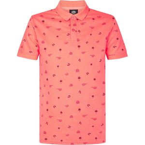 Petrol Industries - Heren All-over Print Polo Outer Banks - Roze