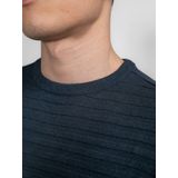 Petrol Industries - Heren Fijngebreide Trui Adak - Blauw