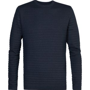 Petrol Industries - Heren Fijngebreide Trui Adak - Blauw