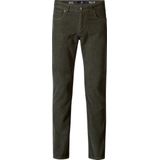 Petrol Industries - Heren Russel Cords Regular Tapered Fit Broek Wrangell - Groen