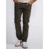 Petrol Industries - Heren Russel Cords Regular Tapered Fit Broek Wrangell - Groen