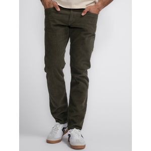 Petrol Industries - Heren Russel Cords Regular Tapered Fit Broek Wrangell - Groen