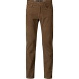 Petrol Industries - Heren Russel Cords Regular Tapered Fit Broek Wrangell - Bruin