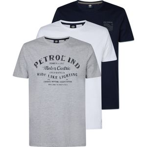 Petrol Industries - Heren 3-pack Artwork T-shirts Muir