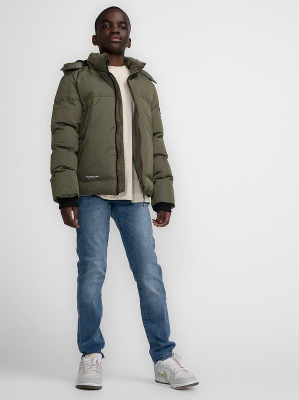 Petrol Industries - Jongens Gevoerde Jas Nikiski - Groen - 85% Polyester, 15% Nylon