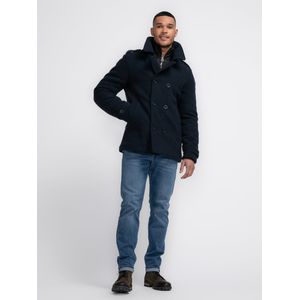 Petrol Industries - Heren Klassieke Jas Chevak - Blauw