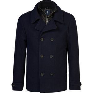 Petrol Industries - Heren Klassieke Jas Chevak - Blauw