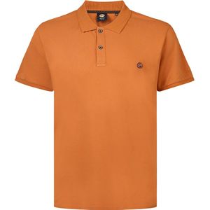 Petrol Industries - Heren Plus Size Klassieke Polo Inside - Bruin