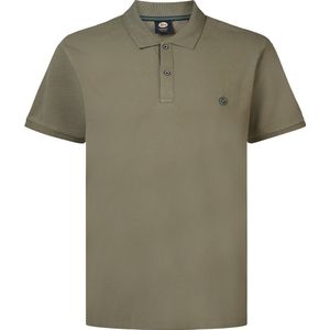 Petrol Industries - Korte Mouw Polo - Petrol - 95% Katoen, 5% Elastan