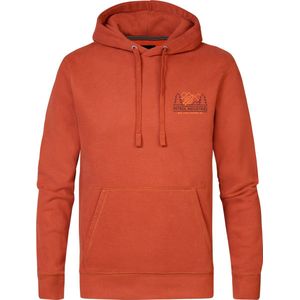 Petrol Industries - Heren Backprint Hoodie Tuluksak - Bruin