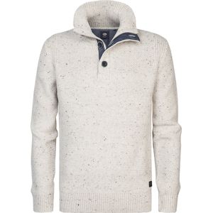 Petrol Industries - Heren Fijngebreide Trui King - Wit