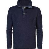 Petrol Industries - Heren Fijngebreide Trui King - Blauw