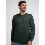 Petrol Industries - Atka - Fijngebreide V-hals Trui - Groen