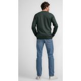 Petrol Industries - Atka - Fijngebreide V-hals Trui - Groen