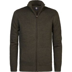 Petrol Industries Heren Gebreid Vest Elim Groen