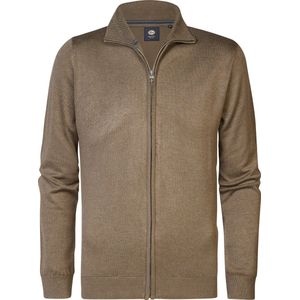 Petrol Industries - Heren Fijngebreid Vest Barrow - Bruin