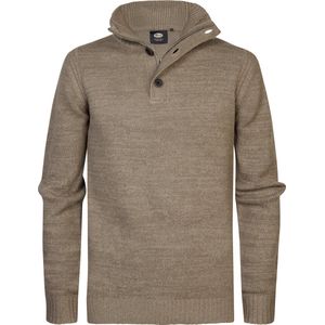 Petrol Industries - Heren Fijngebreide Trui Kiana - Bruin