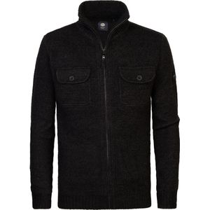 Petrol Industries - Heren Gebreid Vest Sitka - Zwart