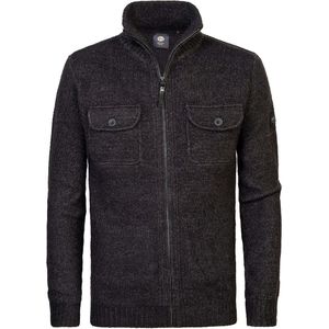 Petrol Industries - Heren Gebreid Vest Sitka - Zwart