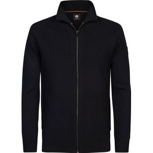 Petrol Industries - Heren Gebreid Vest Unalaska - Blauw - Maat M