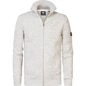 Petrol Industries Heren Gebreid Vest Nunam Wit