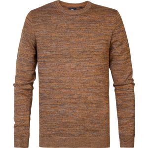 Petrol Industries - Heren Gebreide Trui Teller - Bruin
