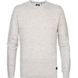 Petrol Industries - Heren Gebreide Kabel Trui Talkeetna - Wit