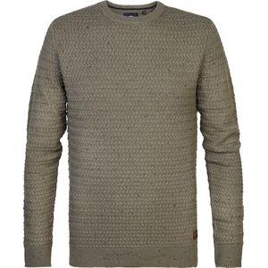 Petrol Industries - Heren Gebreide Kabel Trui Talkeetna - Groen