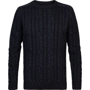 Petrol Industries - Heren Gebreide Kabel Trui Thorne - Blauw