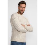 Petrol Industries Heren Gebreide Kabel Trui Thorne Bruin