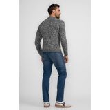 Gebreide Trui - Gemêleerd - Grof Breiwerk - Ronde Hals - 50% Katoen, 50% Acryl