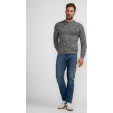 Gebreide Trui - Gemêleerd - Grof Breiwerk - Ronde Hals - 50% Katoen, 50% Acryl