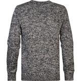 Gebreide Trui - Gemêleerd - Grof Breiwerk - Ronde Hals - 50% Katoen, 50% Acryl