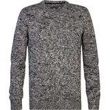 Gebreide Trui - Gemêleerd - Grof Breiwerk - Ronde Hals - 50% Katoen, 50% Acryl