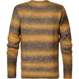 Petrol Industries - Heren Gestreepte Trui Brooks - Bruin - Maat L